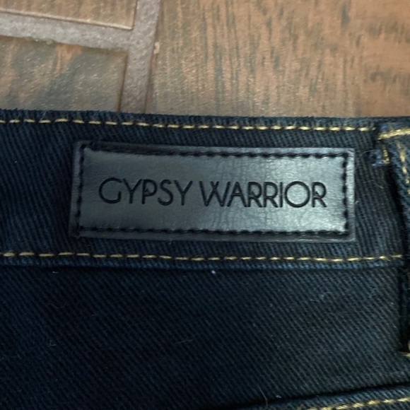 Gypsy Warrior Urban Black Distressed Cut Off Shorts - Picture 3 of 5